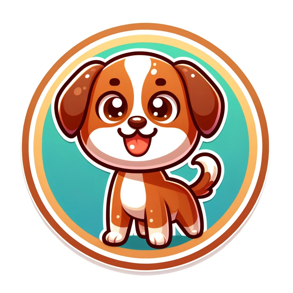 Puppy Vinyl Sticker